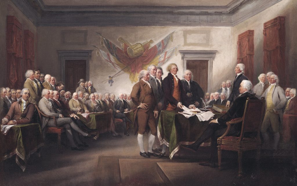 John Trumbull, American, 1756-1843The Declaration of Independence, July 4, 1776(painted 1786-1820)