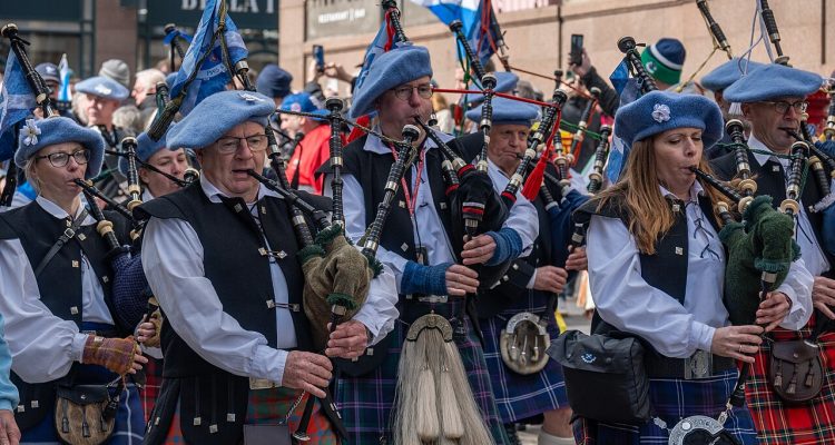 bagpipe Skotlandia